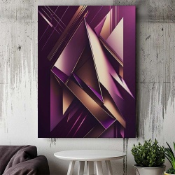 Tablou Canvas Modern Abstract - Abstract 3D crystals - Img 3