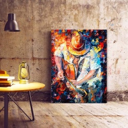 Tablou Canvas Modern Abstract - Guitar serenade - Img 3