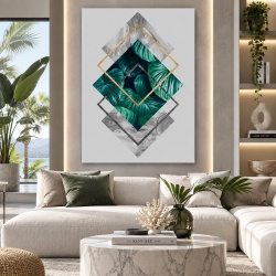 Tablou Canvas Modern Abstract - Luxury emerald