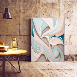 Tablou Canvas Modern Abstract - Pastel abstract immersion - Img 3