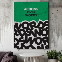 Tablou Canvas Motivational - Actions over words - Img 2