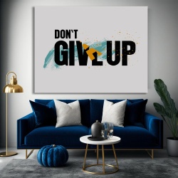 Tablou Canvas Motivational - Don't give up (folded letters) - Img 3