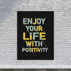 Tablou Canvas Motivational - Enjoy your life with positivity - Img 4