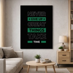 Tablou Canvas Motivational - Great things take time