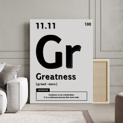 Tablou Canvas Motivational - Greatness (element on white) - Img 3