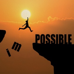 Tablou Canvas Motivational - Impossible - Img 2