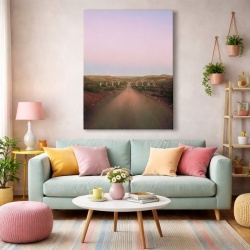 Tablou Canvas Motivational - Keep going (country road)