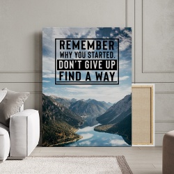 Tablou Canvas Motivational - Remember why you started (landscape) - Img 4