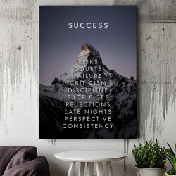 Tablou Canvas Motivational - Success (snowy peak) - Img 3