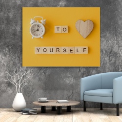 Tablou Canvas Motivational - Time to love yourself - Img 2