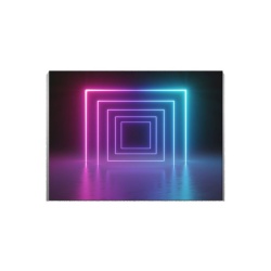 Tablou Canvas Neon Squares - Img 2