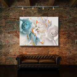 Tablou Canvas Pastel Flower - Img 3