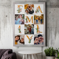 Tablou Canvas Personalizat - Family, colaj 6 poze - Img 3