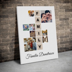 Tablou Canvas Personalizat - Family Puzzle cu 8 poze - Img 3