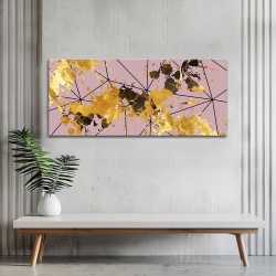 Tablou canvas - Rusty Gold on Pale Pink (ZAZ 048)