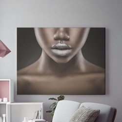 Tablou Canvas Silver Lips - Img 1