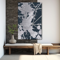 Tablou canvas - Silver on Dark Blue (ZAZ 040) - Img 4