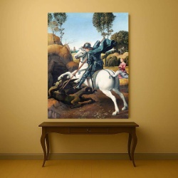 Tablou Canvas "St. George and the Dragon" - Sfântul Gheorghe si dragonul - Img 1