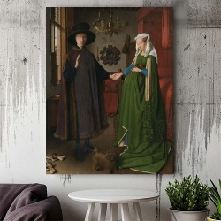 Tablou Canvas "The Arnolfini Portrait" - „Portretul soților Arnolfini” - Img 3