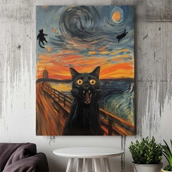 Tablou Canvas - Urban art The Scream - Img 3
