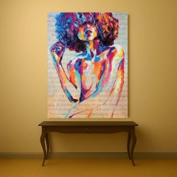 Tablou Canvas - Watercolor Portrait - Img 4