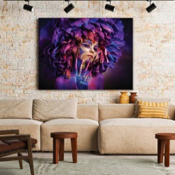Tablou Canvas Wild Neon Dahlia
