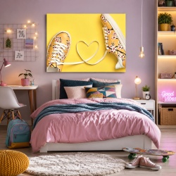 Tablou Canvas Yellow Love