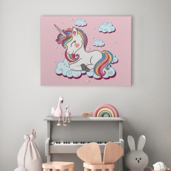 Tablou Copii - Colorful Sleeping Unicorn - Img 2