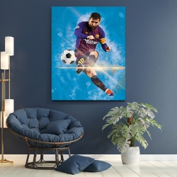 Tablou Fotbalisti Messi in actiune, 30 x 40 cm - Oferta -