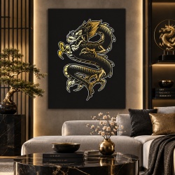 Tablou Golden dragon
