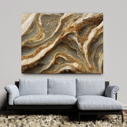 Tablou Marmura in straturi maro, albe si portocalii (068) - Img 5