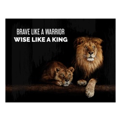 Tablou Motivational - Brave Like A Warrior - Img 3