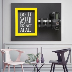 Tablou Motivational - Do It With Passion Or Not At All - Img 2