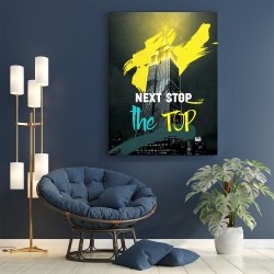 Tablou Motivational - Empire State Building - Next stop the top - Img 5