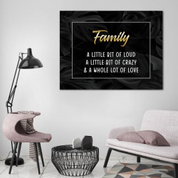 Tablou Motivational - Family, a little bit of love - Img 2