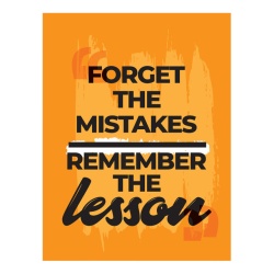 Tablou Motivational - Forget The Mistakes - Img 4