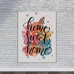 Tablou Motivational - Home sweet home (watercolor) - Img 3