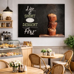 Tablou Motivational - Life Is Short, Eat Dessert