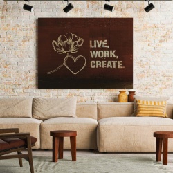 Tablou Motivational - Live, Work, Create - Img 2