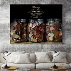 Tablou Motivational - Money Won't Create Success - Img 4