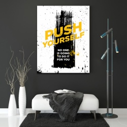 Tablou Motivational - Push yourself (paint splash) - Img 2