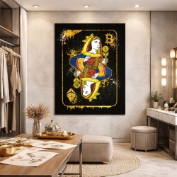 Tablou Motivational - Queen of crypto