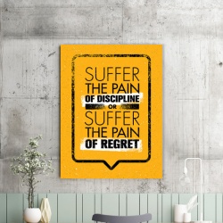 Tablou Motivational - Suffer The Pain Of Discipline - Img 2