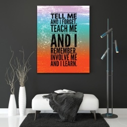 Tablou Motivational - Teach me and i remember - Img 2