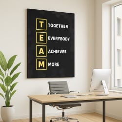 Tablou Motivational - Team (gold scrabble)
