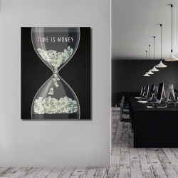 Tablou Motivational - Time is money (hourglass) - Img 4