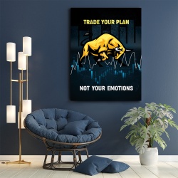 Tablou Motivational - Trade your plan - Img 5
