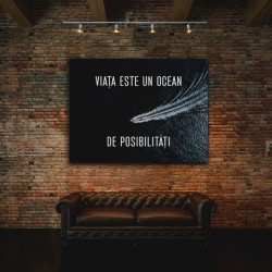 Tablou Motivational - Viata este un Ocean de Posibilitati 2