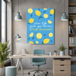 Tablou Motivational - When Life Gives You Lemon