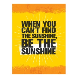 Tablou Motivational - When You Can't Find The Sunshine - Img 3